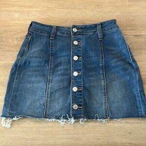 Button Up denim Skirt